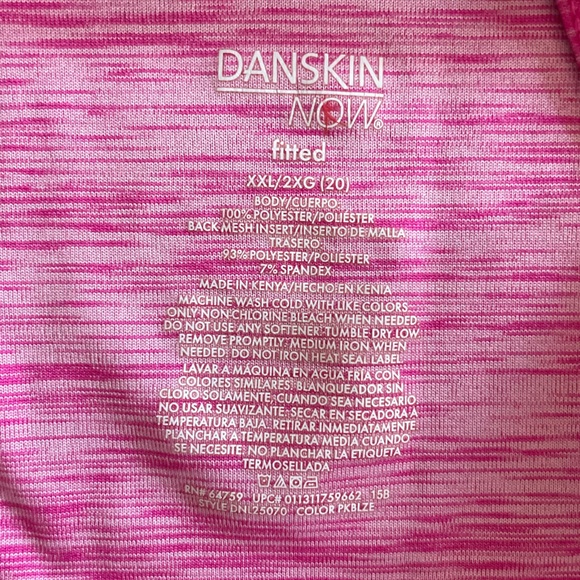 Danskin Pink Racerback Tank Top - Picture 3 of 6